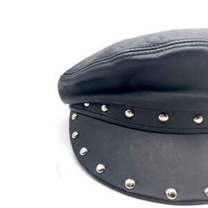 Henschel - Studded Leather Fiddler Cap